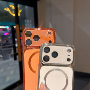 Funda Magnética Aurora con Cristal para Cámara para iPhone 17 16 15 Pro Max, Cubierta Trasera Electrochapada con Degradado Láser - Product Image 6