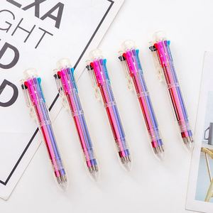 Stylo bille personnalisé en plastique ABS transparent, 8 couleurs, avec logo imprimé, idéal pour la papeterie étudiante (vente en gros) - Product Image 1