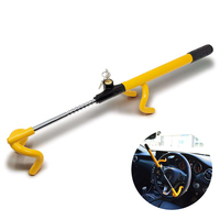 Verrou de volant universel réglable en acier antivol Royal Craft à double crochet pour véhicules, camions, fourgonnettes, SUV