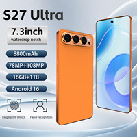 S27 Ultra 5G Smartphone 16GB 1TB 8800mAh 108MP 72MP Kameras 120Hz HD-Display Deca-Core Dual-SIM Android LTE