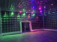 Dôme gonflable transparent en bâche PVC imperméable pour soirées multi-personnes et loisirs nocturnes