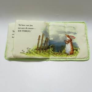 Marionnette à main souple personnalisée poupée lapin compagnon <span class=keywords><strong>de</strong></span> lecture réconfortant pour bébé je t'aime beaucoup livre d'images <span class=keywords><strong>histoire</strong></span> exquise - Product Image 3