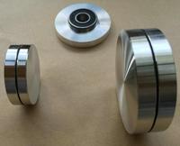 Plateau tournant de cuisson de gâteaux à roulement à rotor en aluminium, base rotative en verre à arbre en alliage d'aluminium à Double couche