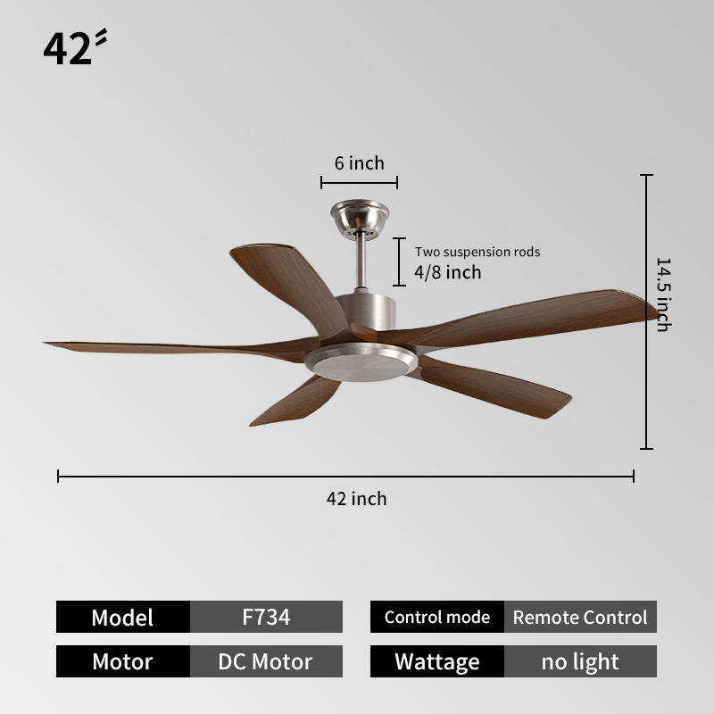 42inch -Silver + walnut color
