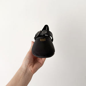 Zapatos Planos de Bailarina con Malla Transpirable para Verano, Elegantes con Cierre de Correa y Letras Bordadas, Tipo Mary Jane para Mujer - Product Image 5