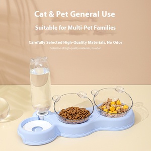 Suministros <span class=keywords><strong>para</strong></span> mascotas baratos, antideslizante, 3 en 1, cuenco <span class=keywords><strong>para</strong></span> gatos y perros, alimentador de mascotas, comida, agua, botella automática <span class=keywords><strong>para</strong></span> beber, fuente, dispensador de agua <span class=keywords><strong>para</strong></span> mascotas - Product Image 4