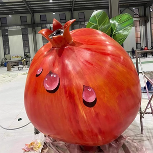 Usine personnalisé fruits grenade Sculpture grande statue <span class=keywords><strong>en</strong></span> fibre de verre à bas prix pour décoration de <span class=keywords><strong>jardin</strong></span> fruits déco - Product Image 3