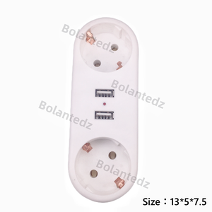 1 à 2 Fath USB Socket Converter 2 USB Allemand DE Standard Russie Plug Power Outlet prise de courant européenne - Product Image 2