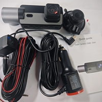 2.5K 3 lentilles Dash Cam pour caméra de voiture avant et arrière WIFI voiture DVR Dashcam Auto Vision nocturne moniteur de stationnement boîte noire ZD60A + 64G