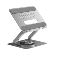 Support pour ordinateur portable Great Roc Support pour ordinateur portable avec base rotative Support élévateur pour ordinateur portable à hauteur réglable