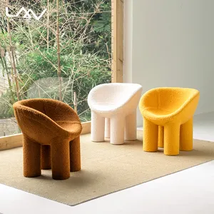 Vendita calda moderna chaise giallo colorelephant Roly quattro-zampe sedia Poli Sedia design Italiano elefante sgabello con tessuto