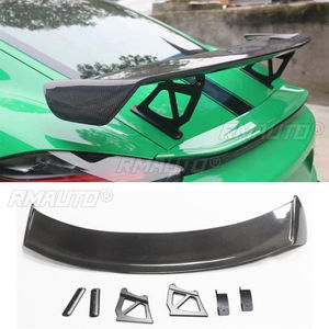 Alerón trasero de fibra de carbono real para Porsche 718, estilo GT4, pieza de modificación para el alerón trasero del coche. - Product Image 2