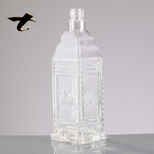 Botellas de Vidrio Rojas Personalizadas de Fábrica de 500ml y 750ml con Tapa de Rosca, Botellas para Whisky, Ron, Tequila y Vino de Marca, Gran Venta - Product Image 2