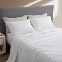 Vente en gros d'usine, ensemble de draps en coton biologique 100%, ensemble de literie de luxe pour hôtel, super doux