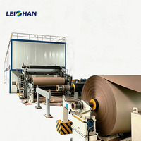 Ligne de production de papier ondulé pour usine de recyclage de papier usagé, capacité 300 tonnes par jour