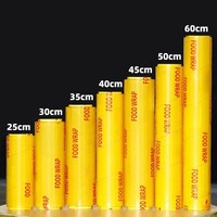 Film extensible en PVC souple, film rétractable soluble dans l'eau, étanche à l'humidité, pour emballage d'épicerie, rouleau de moulage par soufflage industriel alimentaire