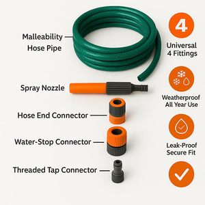 15m/20m/30m/50M vườn hose Ống PVC phun nước gia cố Heavy Duty xách tay ngoài trời hosepipe + phụ kiện - Product Image 3