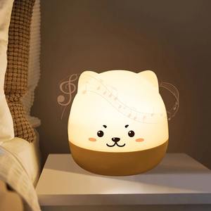Cute Dog Cartoon NightLightBedroom Cartoon Sea World Projector <b>Bluetooth</b> <b>Speaker</b> Desk Lamp Bedside Decor for Kids Birthday Gift - Product Image 3