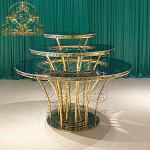 Sự kiện hiện đại Đảng gương <span class=keywords><strong>Glass</strong></span>/MDF Top Party tráng miệng độc đáo bánh bảng đám cưới - Product Image 2