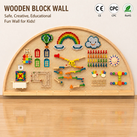 Panel de Pared de Actividades de Madera Maciza Personalizado, Panel Educativo con Orificios, Equipo de Juegos para Interiores, Jardín de Infancia, Preescolar, Cafetería Infantil, Hogar