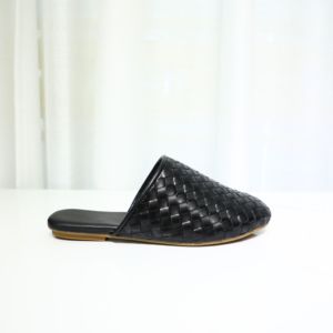 <span class=keywords><strong>Vania</strong></span>, mulas de cuero transpirables ligeras, tejidas a mano, verano, playa, invierno, primavera, Otoño, zapatos con punta estrecha, diseño superior de rafia - Product Image 1