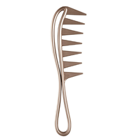 Peigne à dents larges et épaisses pour hommes, finition peinte, couleur nouvelle, pour coiffures 'Oil Head', 'Back Perm' et texture de teinture capillaire, en matériau ABS, portable, Nouvel An
