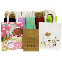 Sac en papier de restaurant personnalisé d'emballage à emporter d'épicerie artisanale/kraft recyclé en gros pour la livraison de nourriture