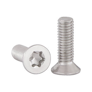Tornillos Torx de Cabeza Plana de Acero Inoxidable 304 M2 M4 M5 M6 M8, Tornillos de Máquina con Torx Interno, Pernos Antirrobo - Product Image 1