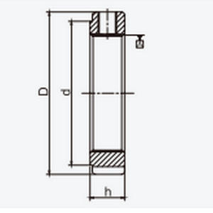Fournisseur de écrous ronds fendus en acier inoxydable 304 série E, écrous autobloquants à quatre fentes pour roulements automobiles - Product Image 1