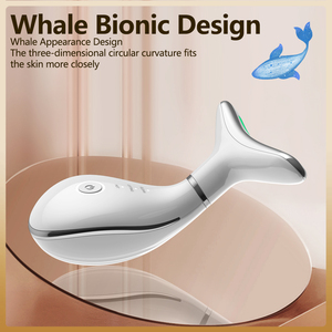 3 in 1 Facial Neck Beauty Massager and Face Lifting Anti Wrinkle Machine Custom LOGO Guasha Device MK-1022 <b>Red</b> <b>Light</b> <b>Therapy</b> Wan - Product Image 1