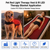 Circuit imprimé flexible FPC, LED PCBA, ceinture de luminothérapie pliable, couverture LED IR, conception personnalisée de la longueur d'onde et de l'angle, OEM ODM