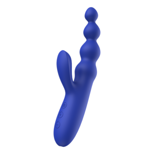 デュアルバイブレーションGスポット＆アナルビーズ付きラビットバイブレーター 女性用 後部刺激アダルトグッズ - Product Image 1