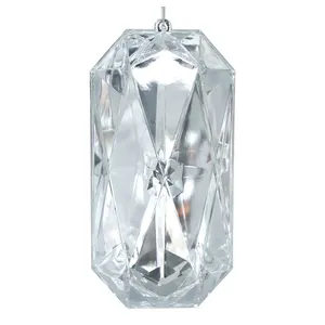 8.66IN बड़े ऐक्रेलिक दर्पण वाले रत्न हैंगिंग आभूषण लक्जरी प्लास्टिक बड़े गहना पेंडेंट त्योहार रत्न सेट सजावट - Product Image 1