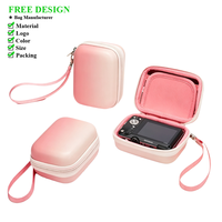 Mini étui rigide portable en PU de haute qualité pour câbles de données, sac de rangement avec fermeture éclair pour voyage et transport