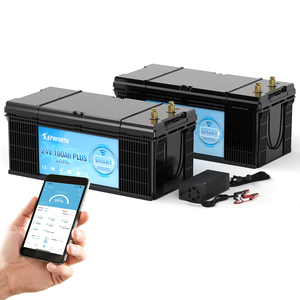 EU/USA Kepworth 24V 100Ah Battery Pack Lithium Iron Phosphate Battery With <b>Charger</b> Energy Storage Battery 25.6v 100AH BT - Product Image 3