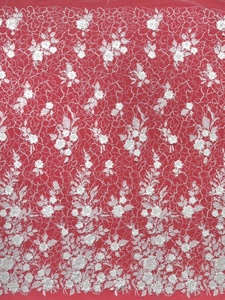 <span class=keywords><strong>3D</strong></span> đính cườm ren vải sang trọng Bridal Wedding Dress pha lê hạt 5 bãi Chất lượng cao pháp Net chuỗi phi sequined vải tuyn - Product Image 2