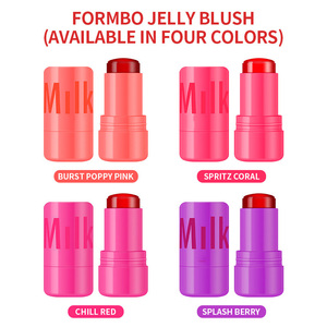 Chất Lượng Cao Sữa Mỹ Phẩm New Jelly <span class=keywords><strong>Blush</strong></span> Lip Tint Stick 2-Trong-1 Cho Môi Và Má Tuyệt Đường Viền Làm Nổi Bật Vẻ Đẹp Blusher - Product Image 3