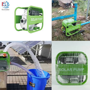 RisesSolar AC AC DC W 3HP 4 بوصة تدفق كبير رأس عالي السطح مضخة مياه تعمل بالطاقة الشمسية معززة للري - Product Image 5
