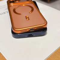 Funda Magnética Mate Esmerilada de Lujo para Teléfono con Carga Inalámbrica, Compatible con 18/17/16/15/14/13 Pro Max, Antigolpes, Transparente y Protectora