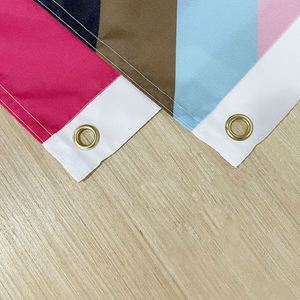 ธงสีรุ้ง LGBT เลสเบี้ยน ไบเซ็กชวล เกย์ สำหรับงานพาเหรด ขนาด 3x5 ฟุต ผลิตจากโพลีเอสเตอร์ 100D ขายส่ง - Product Image 3