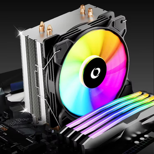 Enfriador de CPU ZeroMaster ARGB con 2 Tubos de Calor, Ventilador LED RGB, Portátil, 4 Pines, Refrigeración para Juegos de Escritorio, Cobre Silencioso, para Cajas de PC - Product Image 5