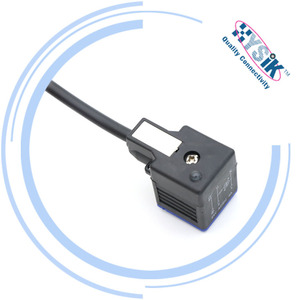 Konektor Katup Solenoid LED 4 Lubang Ground DIN43650 untuk Catu Daya dan Transmisi Data yang Andal - Product Image 4