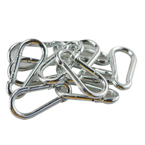 Mosquetón de hierro chapado en zinc, gancho de soporte de carga en forma de calabaza de 5-9mm para uso en exteriores, hebilla de seguridad universal - Product Image 1