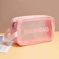 Kit de Voyage Portable Anti-Humidité avec Éponge Applicatrice de Maquillage, Bandeau Cheveux, Bracelets et Brosse Douce pour le Nettoyage du Visage pour Soins de Beauté