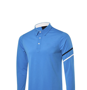 Ropa Deportiva de Primavera con Logotipo Bordado, Polo de Golf para Hombre, 90% Poliéster, 10% Elastano, Manga Larga, Secado Rápido - Product Image 3