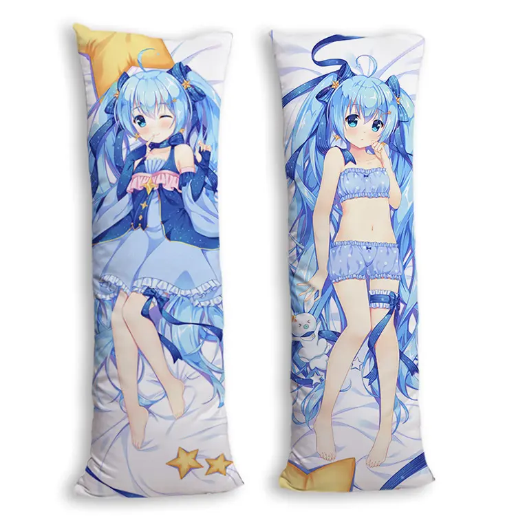 Custom Size Soft Polyester Japanese Anime Body Pillow Cover Anime Dakimakura Decorative Pillow Cover