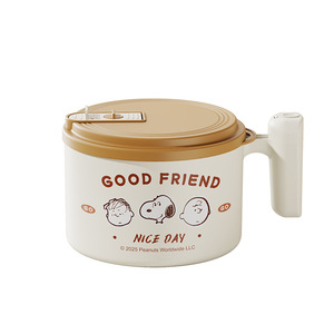 Snoopy Noodle Cup <b>Large</b> Capacity Stainless Steel With Lid Lunch <b>Box</b> For Adults - Product Image 3