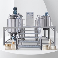 Tanque Mezclador de Acero Inoxidable YH, Máquina para Hacer Detergente Líquido, Recipiente Homogeneizador/Emulsionador al Vacío