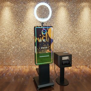 Flight Case Pack 21,5/32 pouces Écran tactile LCD Mariage Fête DSLR Selfie Magic Mirror Photo Booth avec <span class=keywords><strong>imprimante</strong></span> - Product Image 3