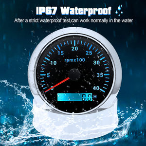 4000 tr/min noir 7 rétroéclairages numériques 85mm tachymètre Diesel jauge RPM <span class=keywords><strong>compteur</strong></span> REV avec <span class=keywords><strong>compteur</strong></span> horaire - Product Image 4